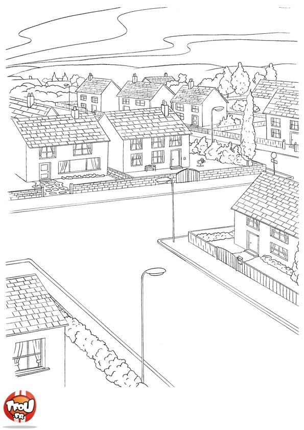 Domy i mieszkania kolorowanki